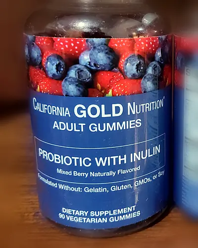 Adult Gummies Probiotic with Inulin, Mixed Berry by California Gold Nutrition