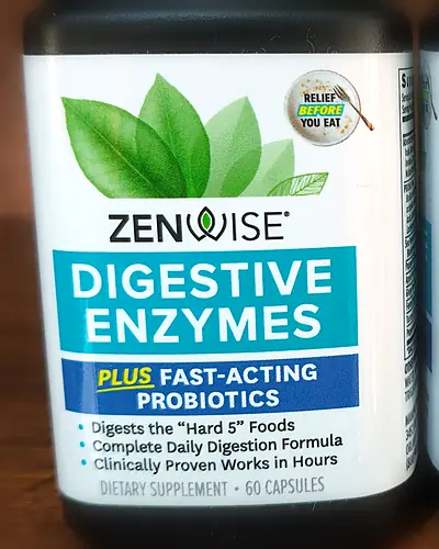 Digestive Enzymes plus Probiotics by Zenwise